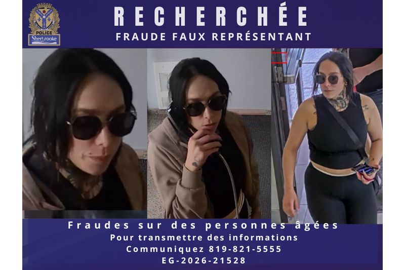 Fraude faux représentant : encore une personne recherchée à Sherbrooke